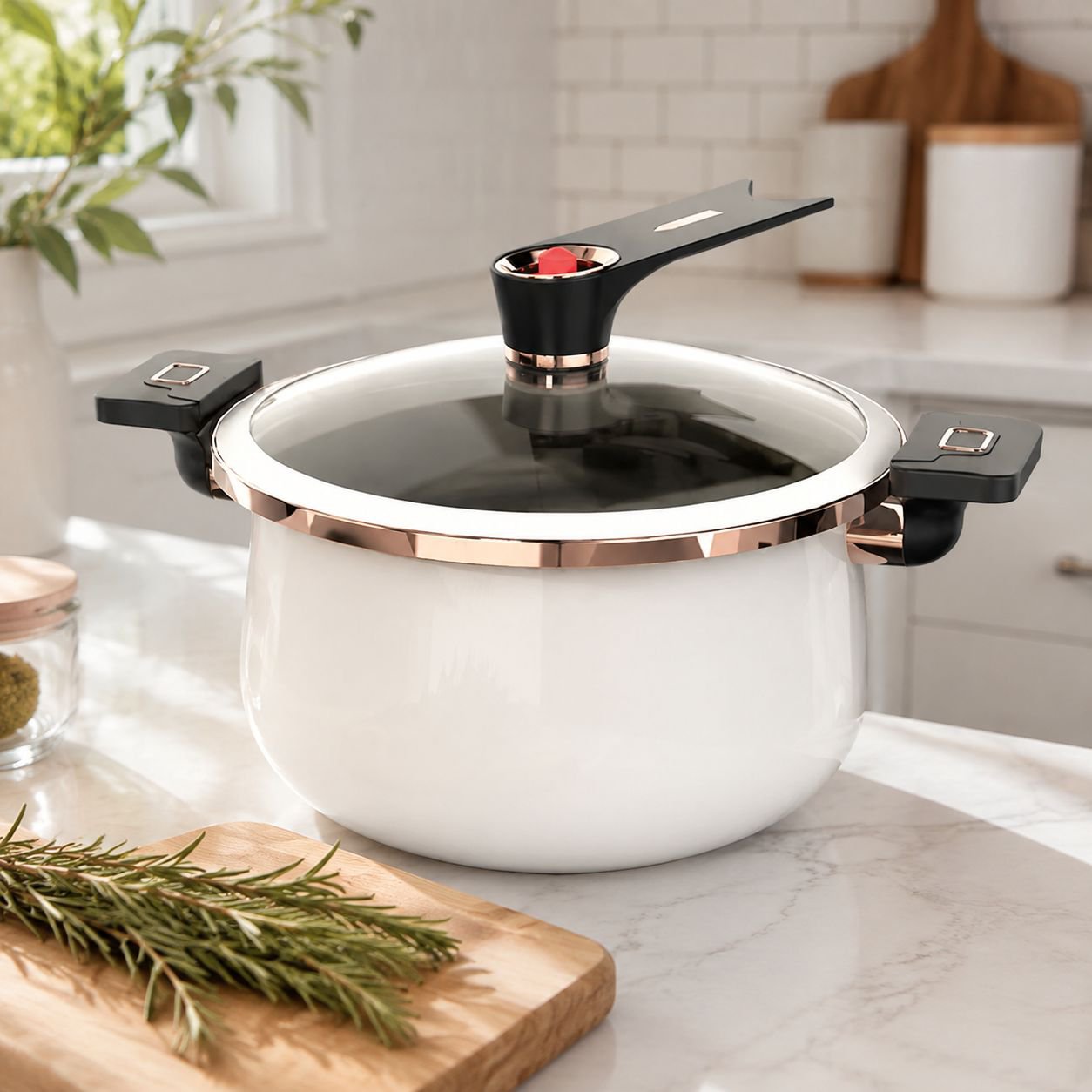Multi-functional Ceramic Enamel Micro-pressure Pot