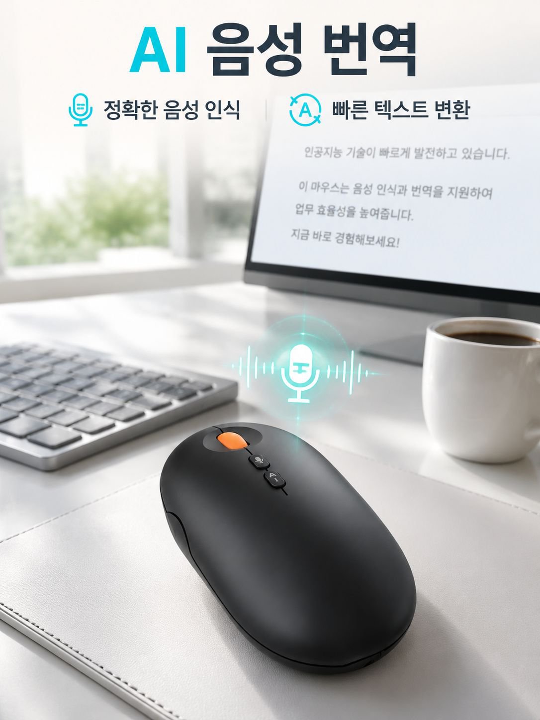 저소음 무선 블루투스 마우스