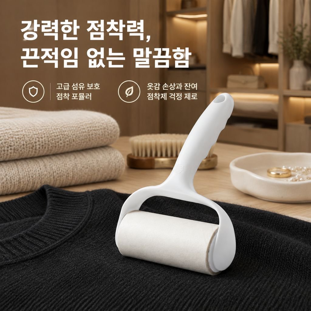 반려동물 의류용 뜯어쓰는 테이프 클리너 털 먼지제거 돌돌이