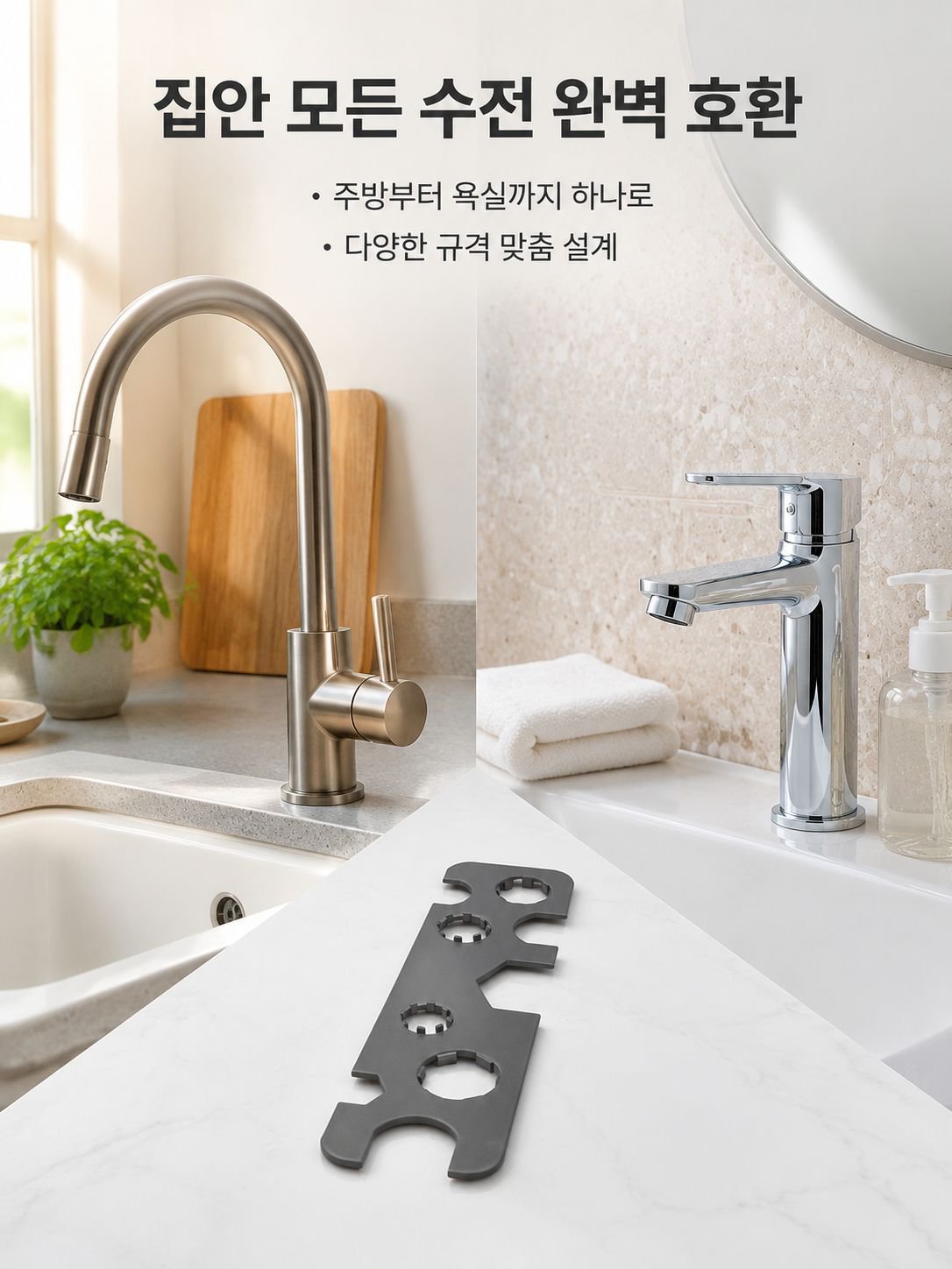수도꼭지 에어레이터 전용 렌치