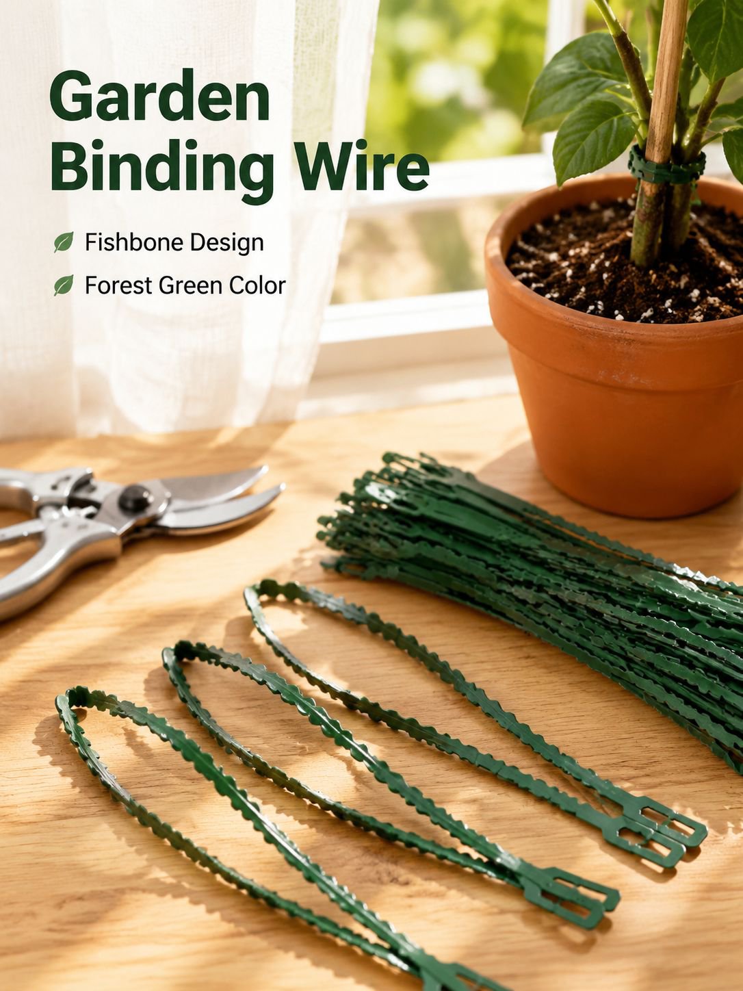 Detachable Garden Fishbone Binding Wire