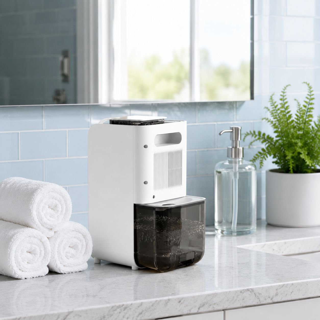Mini dehumidifier for bedroom use