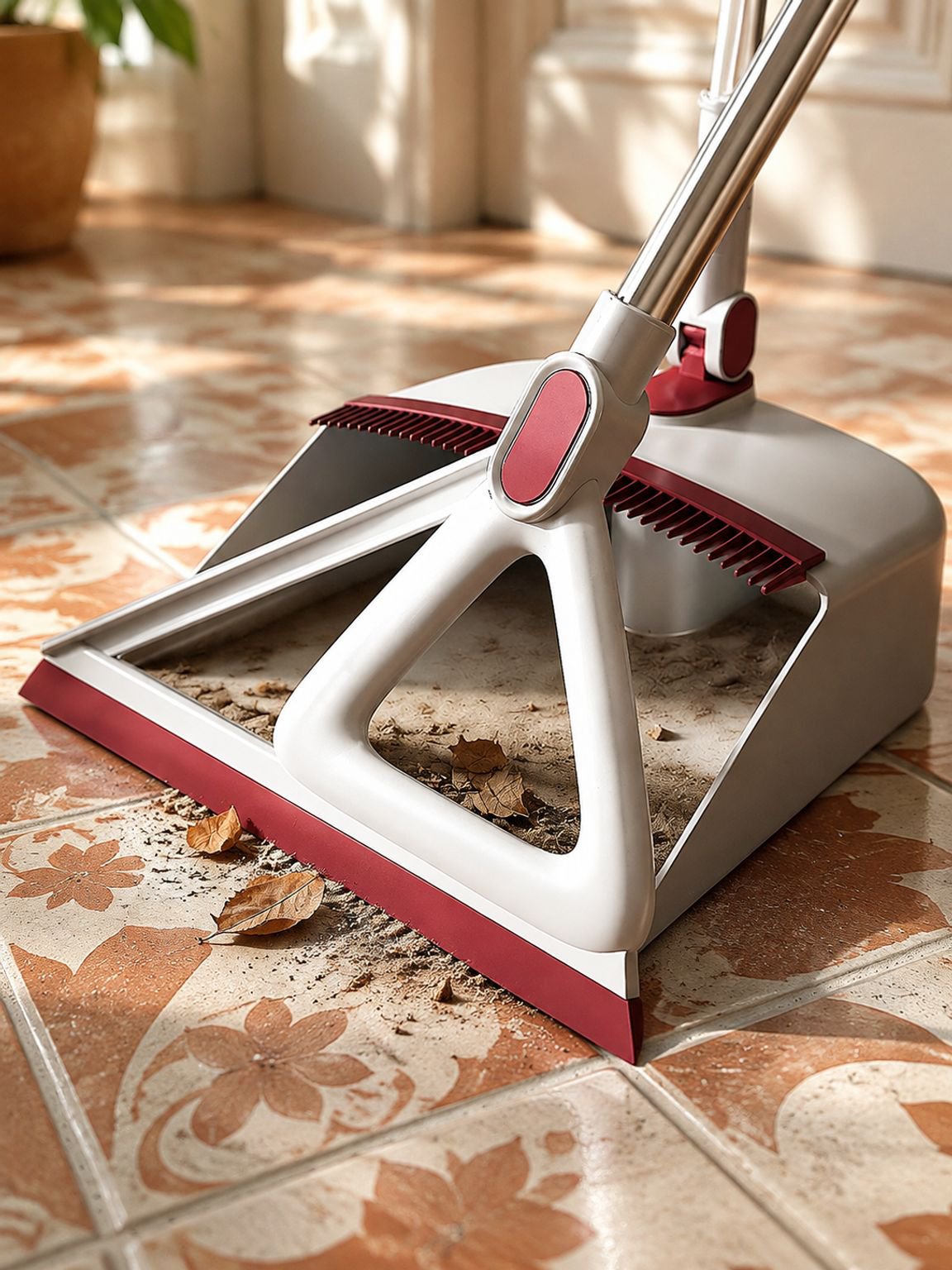 Outil multifonction balai et raclette pour entretien des sols
