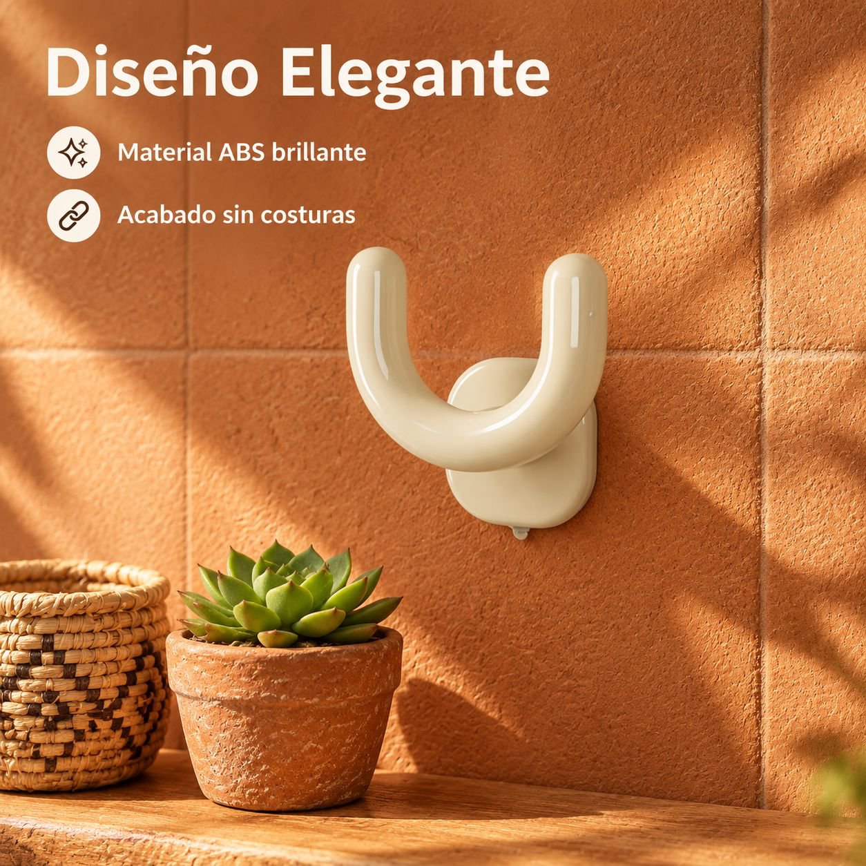 Porta Pantuflas de Pared con Ventosa para Baño Escurridor