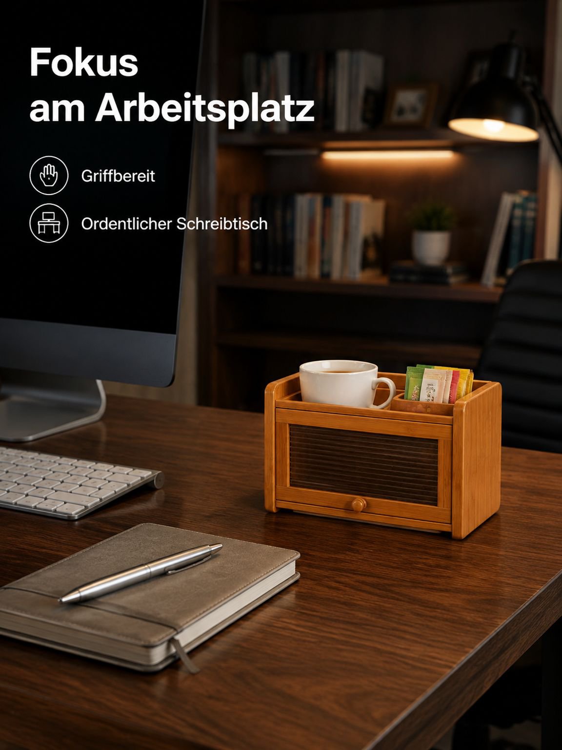 Tischbecherhalter Organizer als Geschenkidee für Büroangestellte