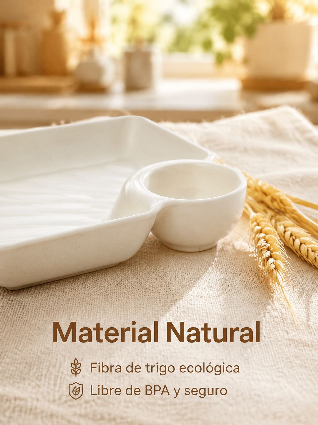 Wheat Straw Salad Plate