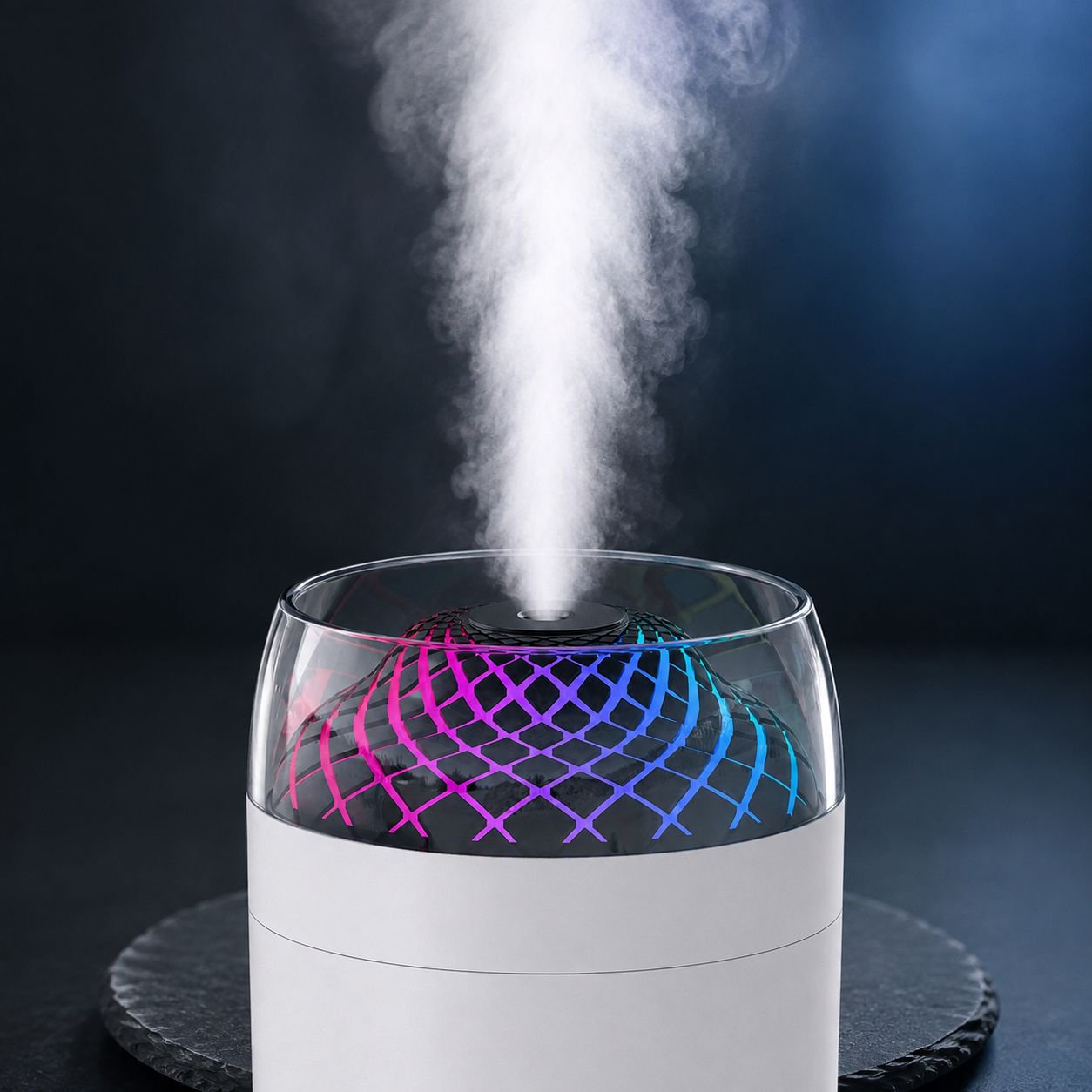 2026 mini desktop humidifier with 7-color ambient light