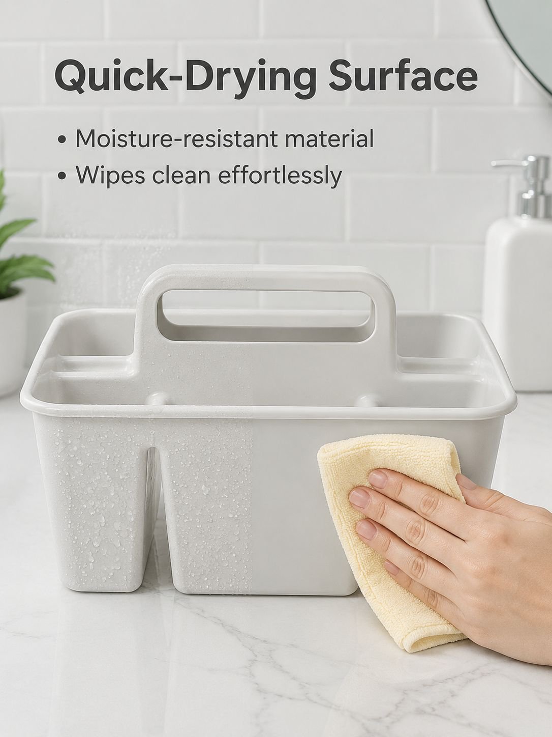 Portable storage caddy for organizing kitchen essentials