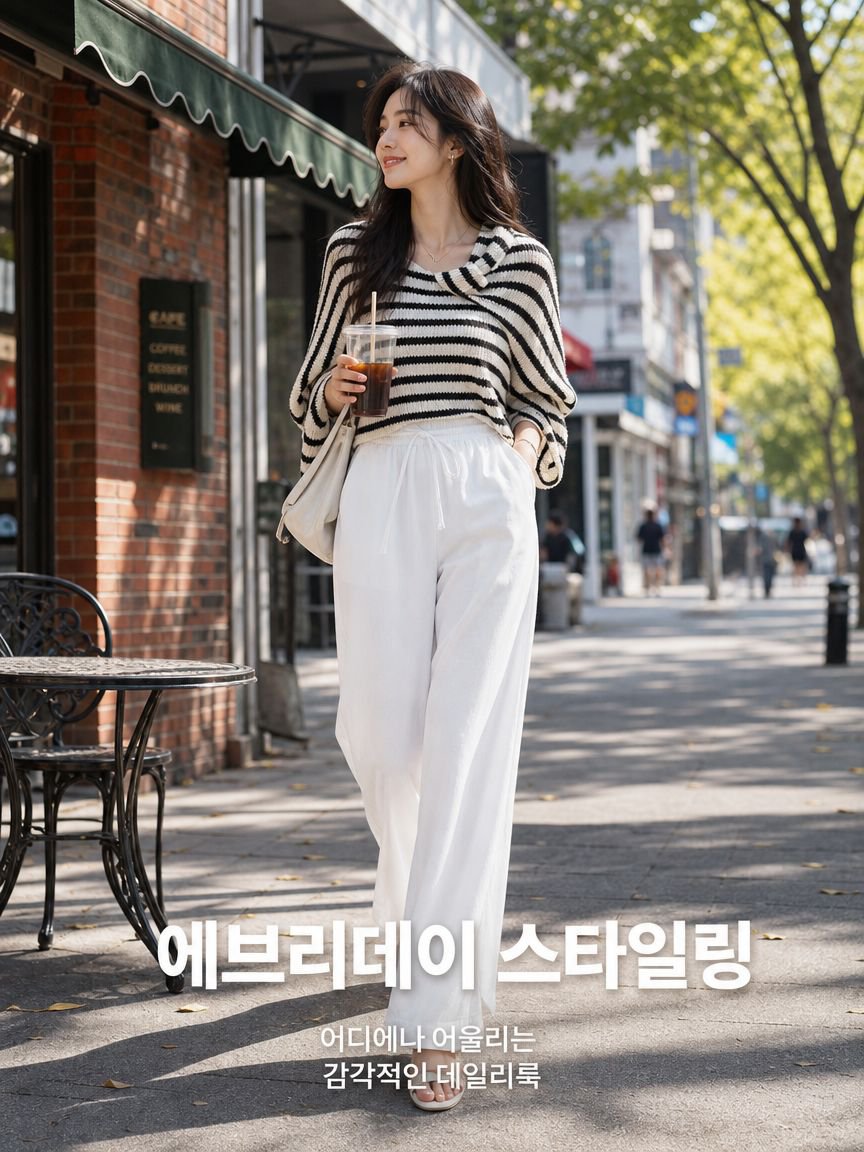 스타일리시한 여성용 와이드 플레어 바지 새로운 디자인