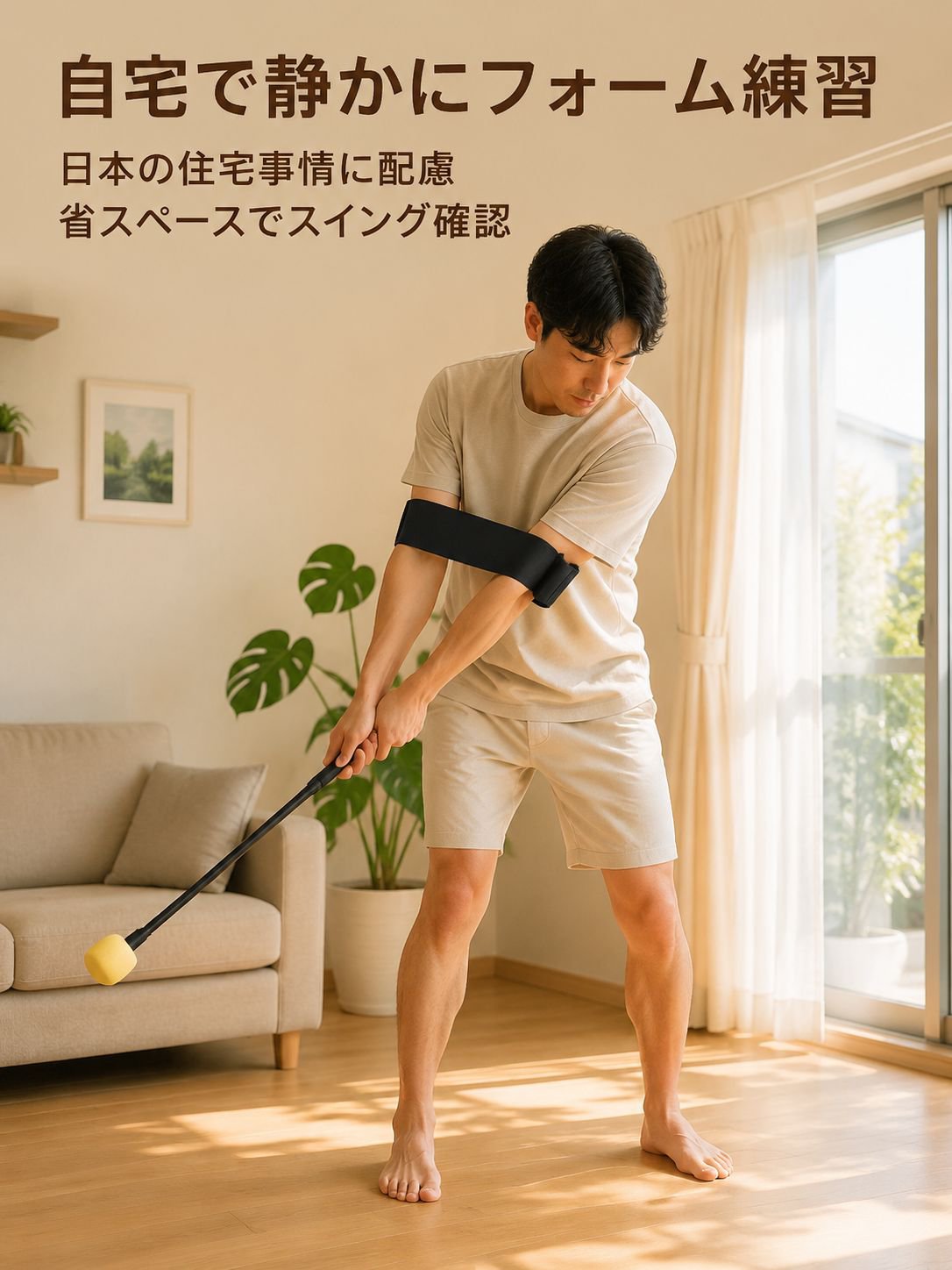 ゴルフスイング姿勢矯正器