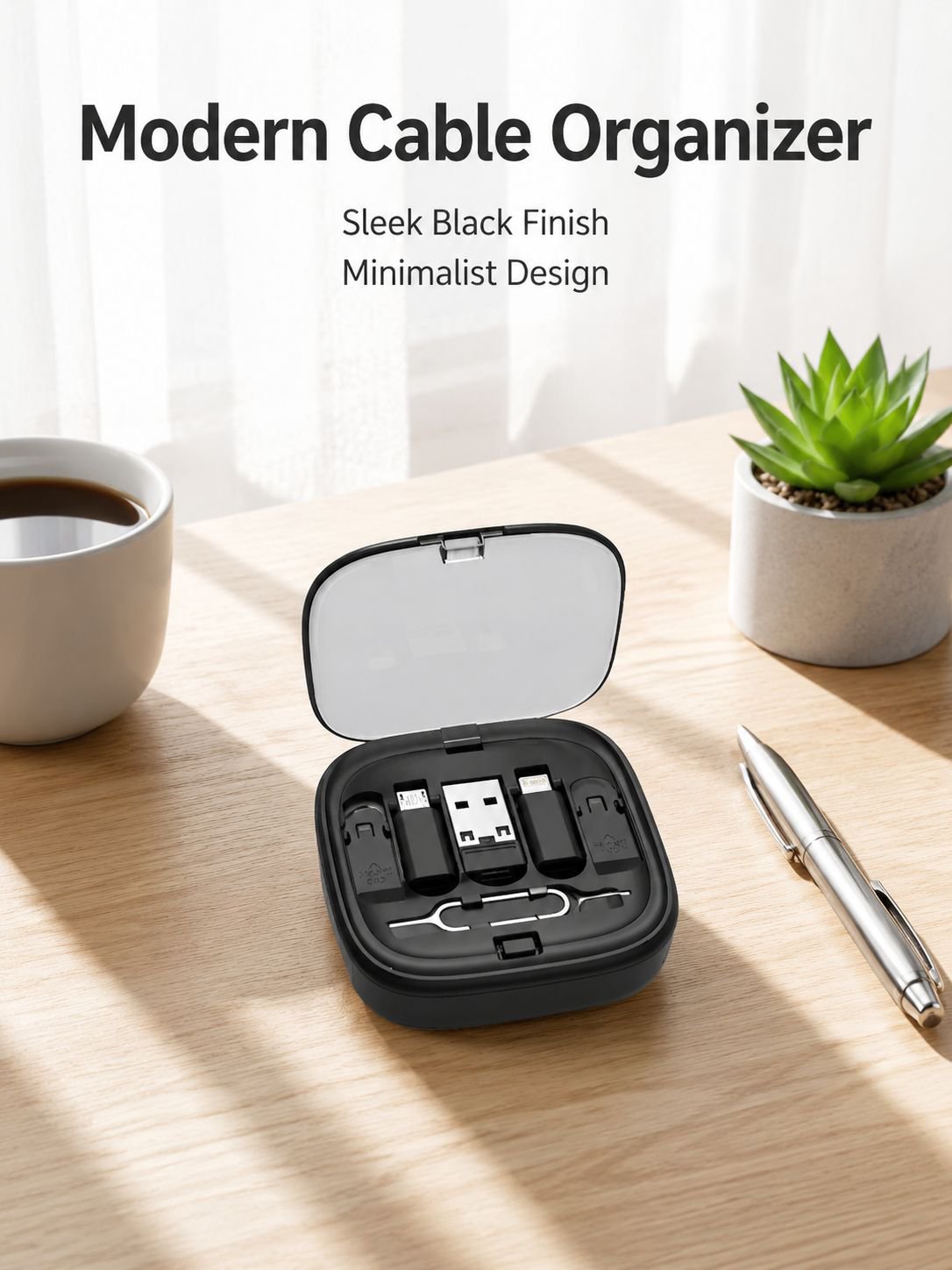 Multi-functional Phone Charging Cable Organizer Box