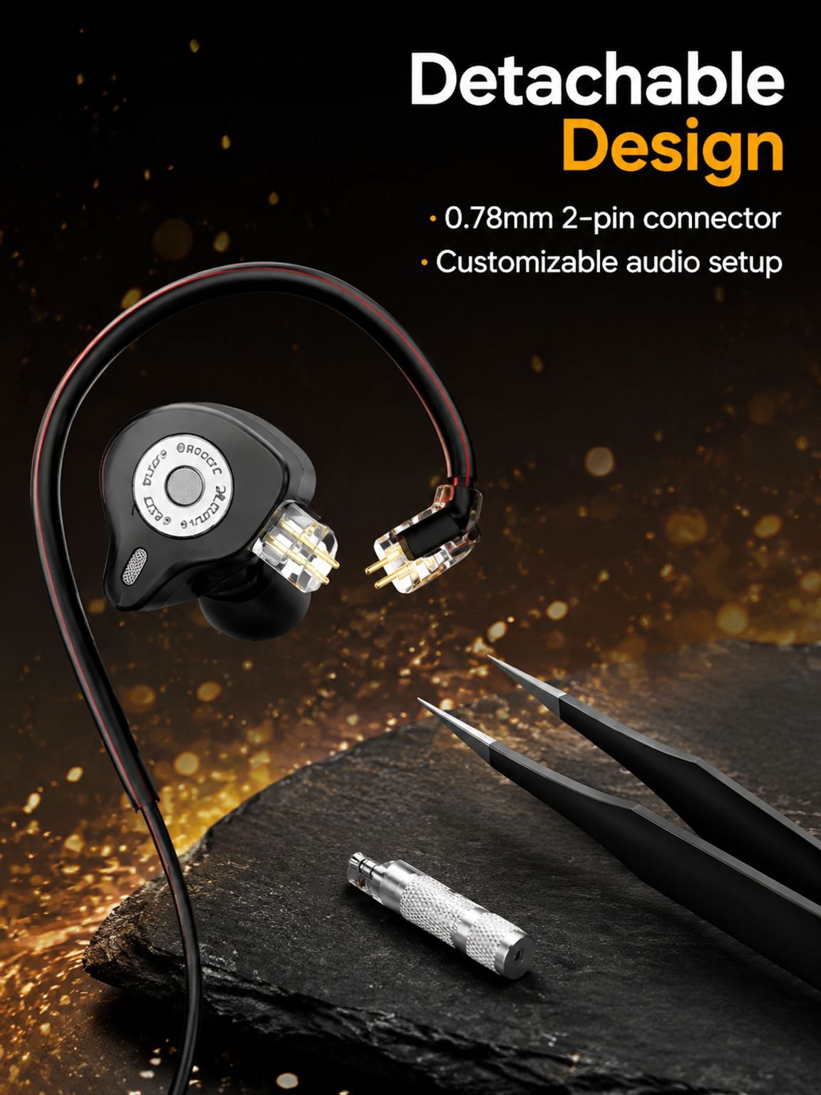 Wireless earphones for running with noise cancelling feature
