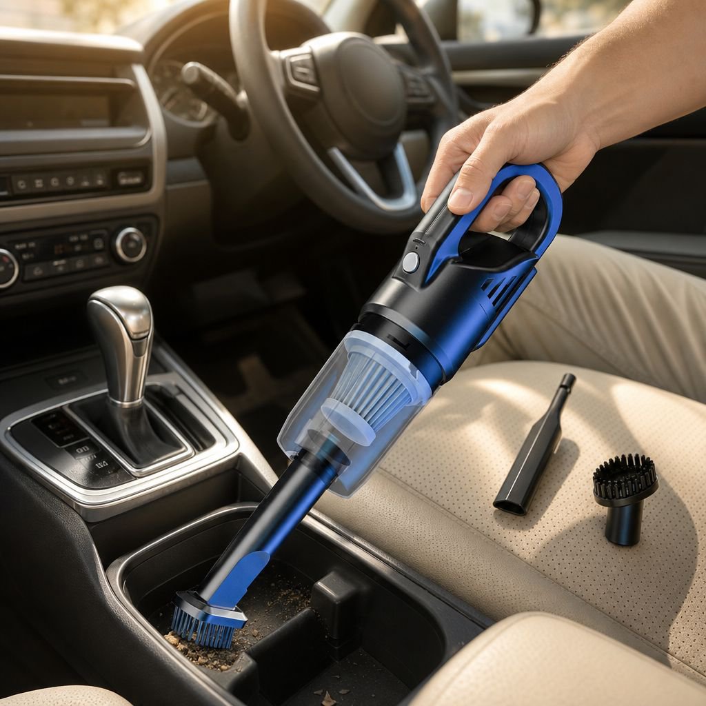 Aspiradora inalámbrica para coche y casa, eficaz para limpiar pelos de mascotas