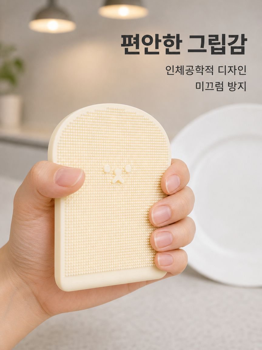 청과물 세척 식기 실리콘 브러시