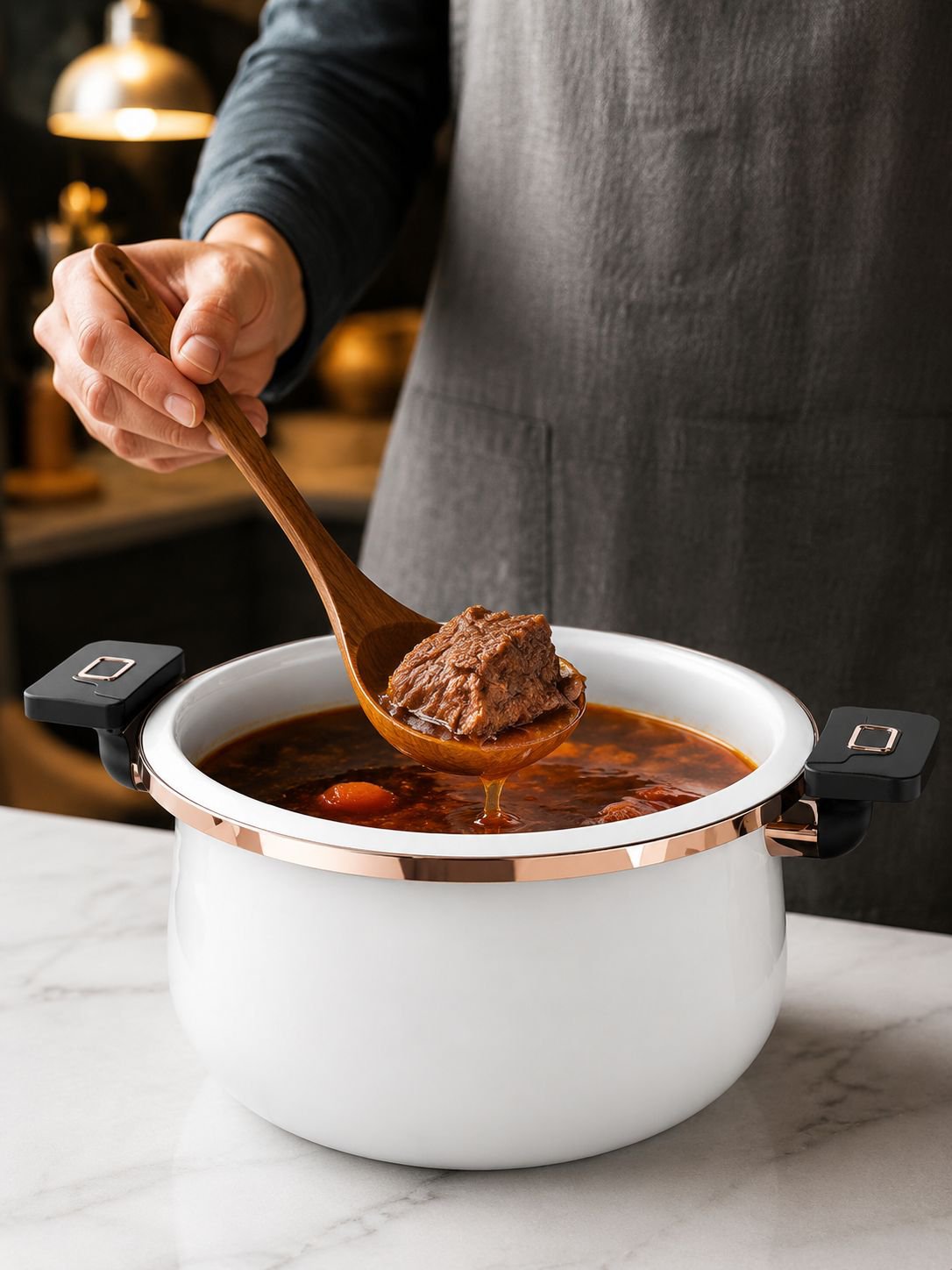 Healthy cooking with HFH ceramic soup pot