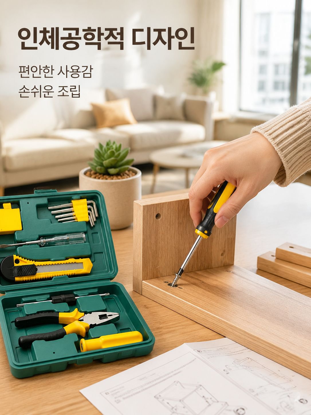 가정용 수리 공구함 세트
