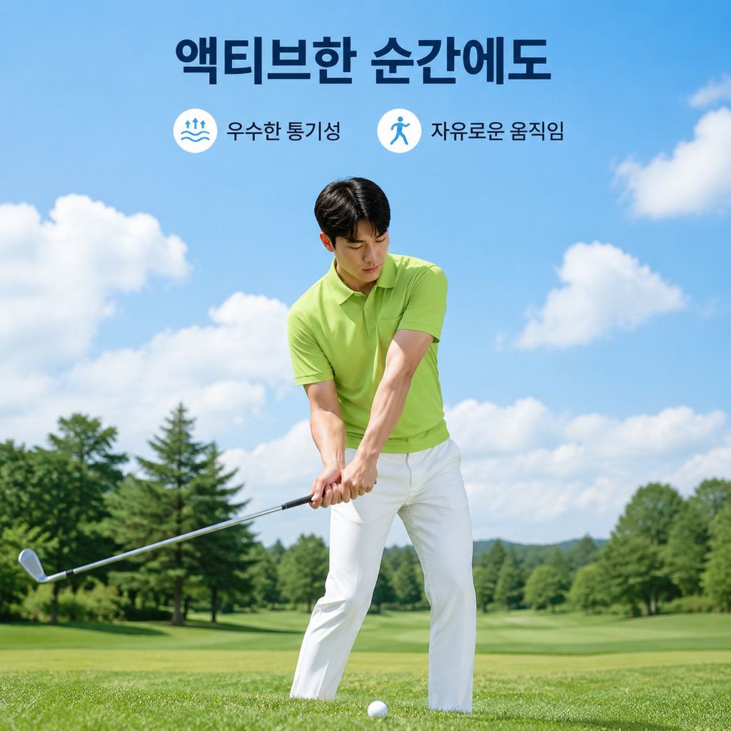 남성용 반팔 폴로 셔츠