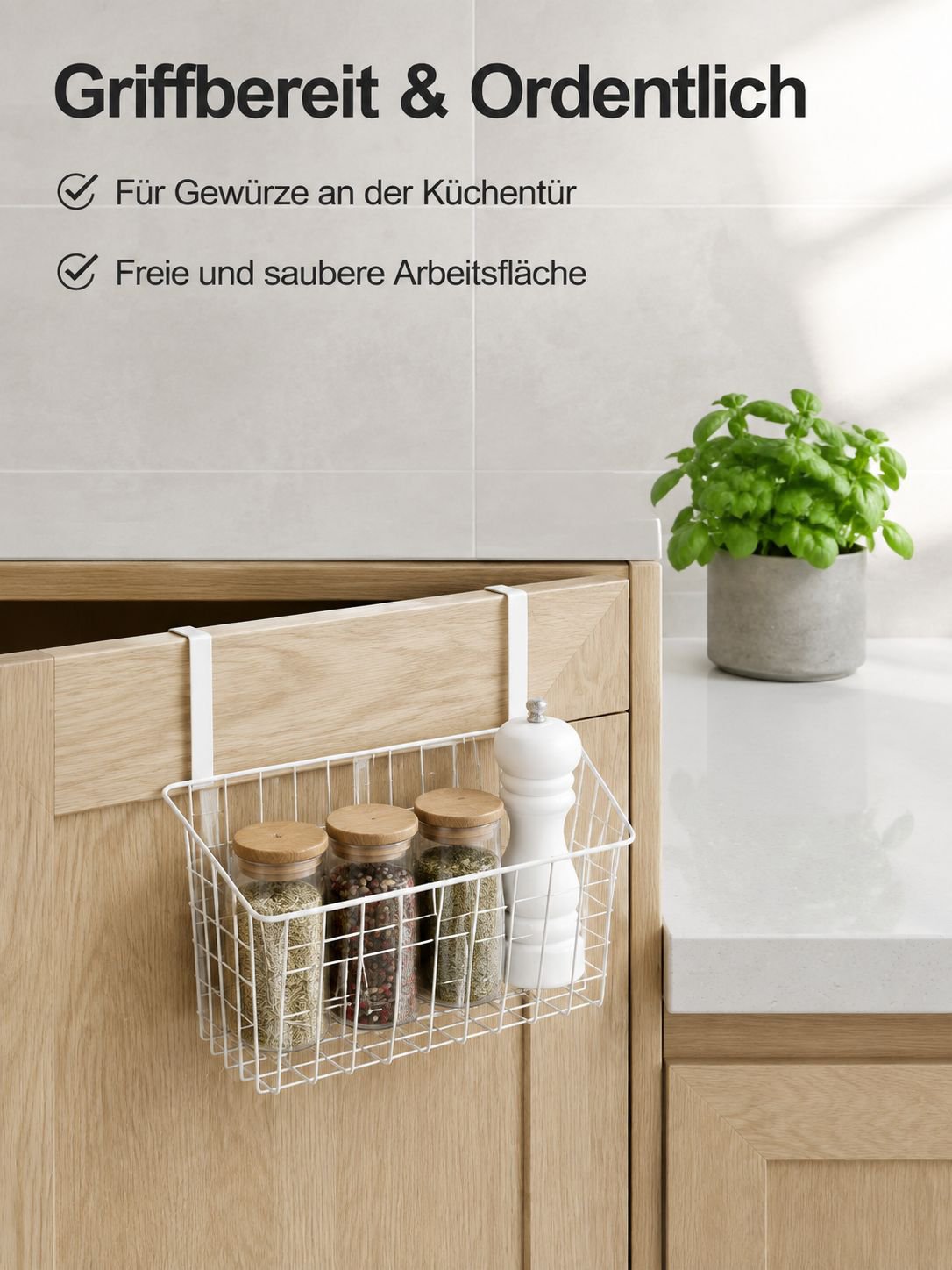 Türregal Hängeschrank-Aufbewahrungskorb Schrank-Organizer
