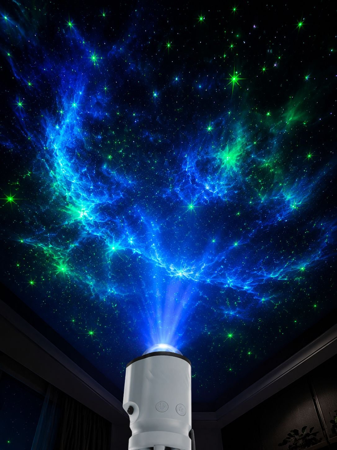 Romantic galaxy lamp for car interior lighting