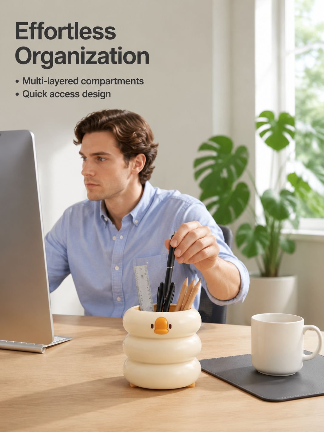Large Capacity Pen Holder Organizer