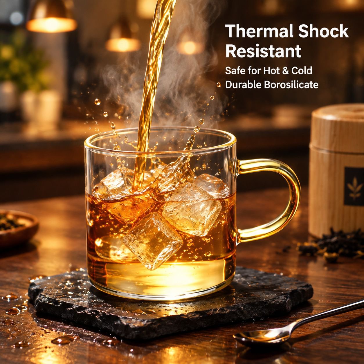 High Borosilicate Glass Tea Cup