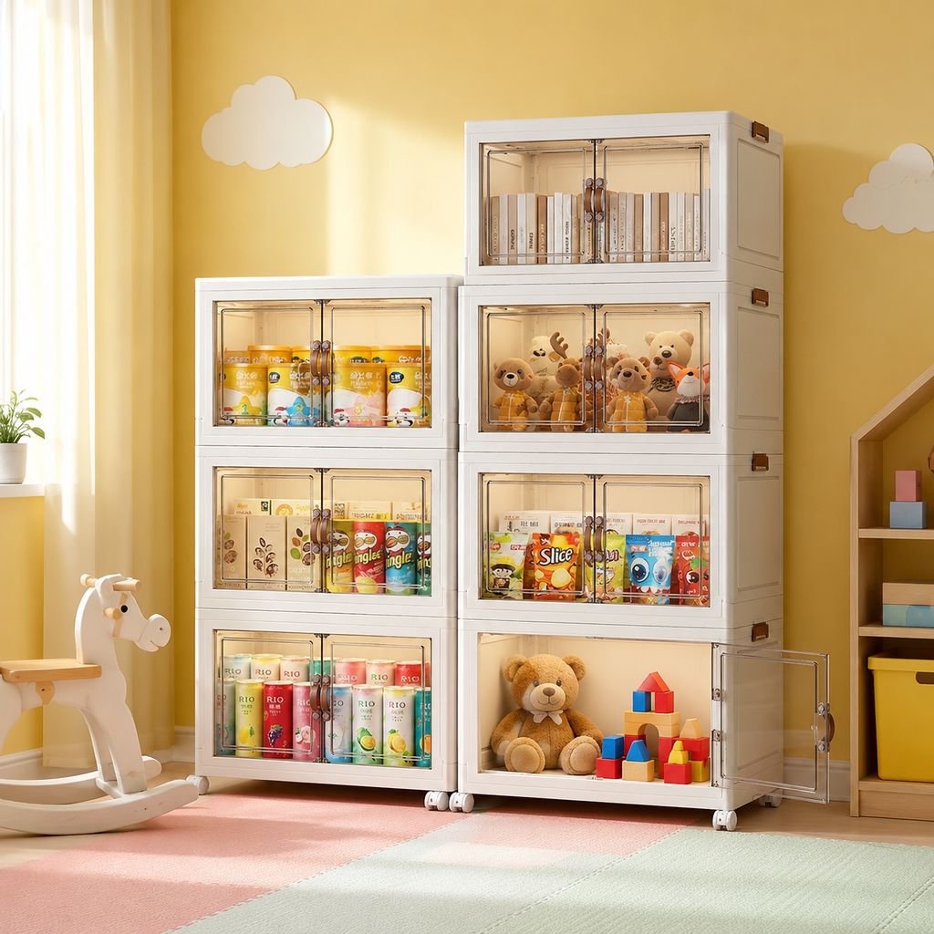Armario plegable multifuncional de almacenamiento