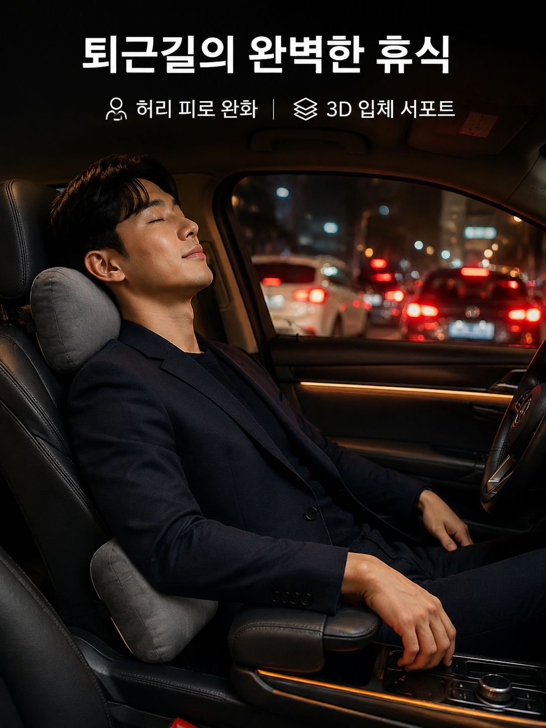 피로 해소 차량용 쿠션 세트