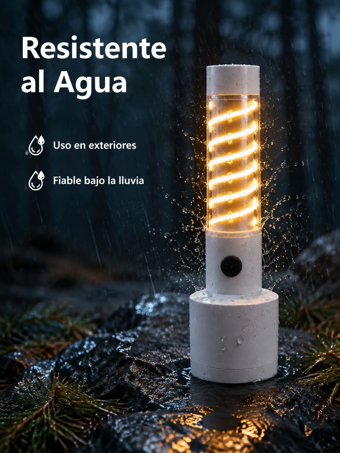 Linterna multifuncional para exteriores