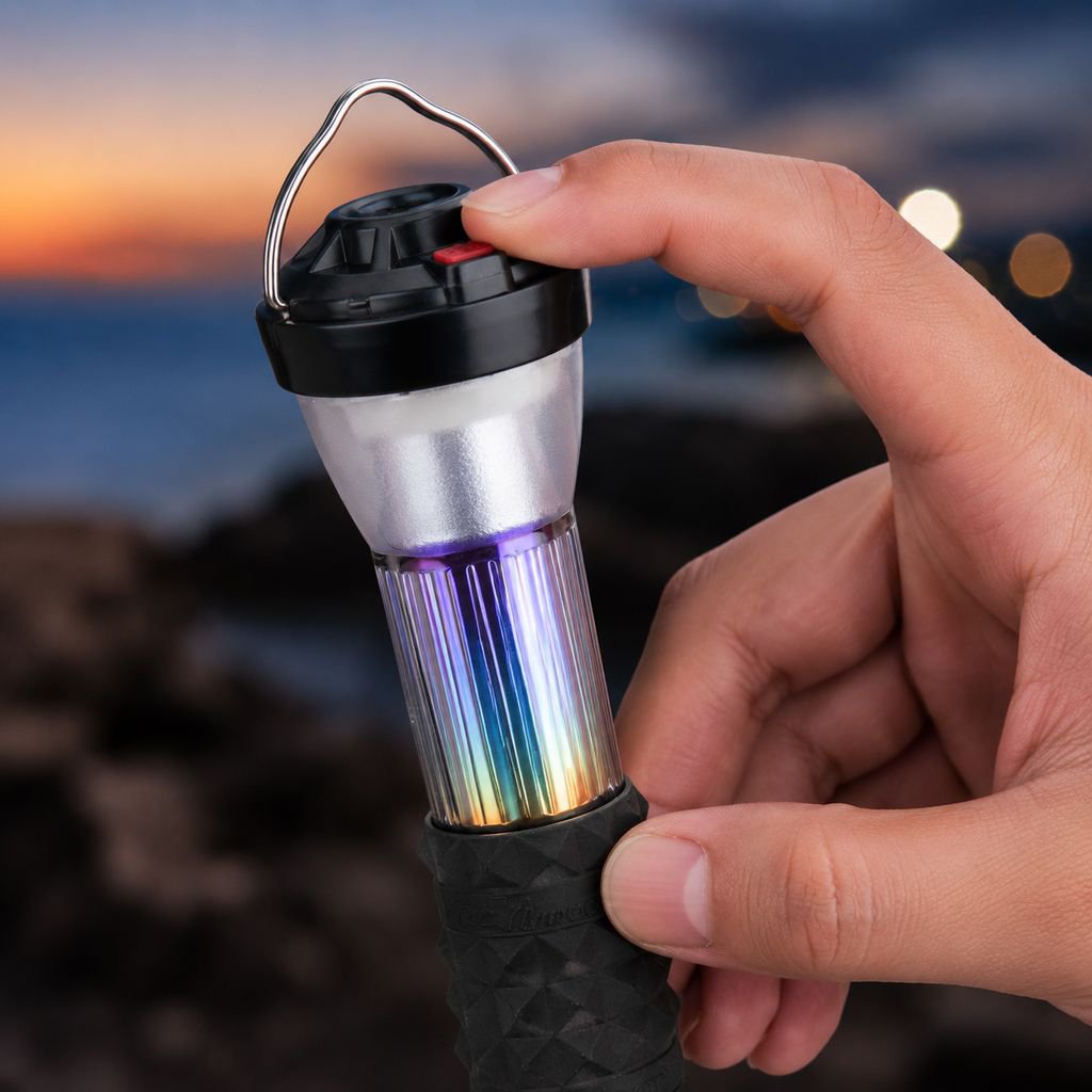 Rechargeable LED tent lamp for outdoor adventures