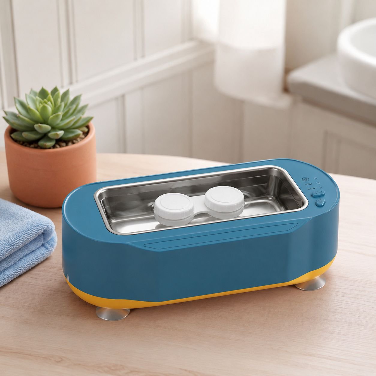 Multifunctional Ultrasonic Cleaner for Home Eyeglasses, Contact Lenses, and Jewelry