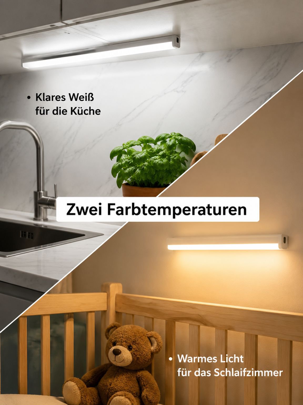 Praktische Innenbeleuchtung mit kabelloser Funktion, stilvoll und effizient