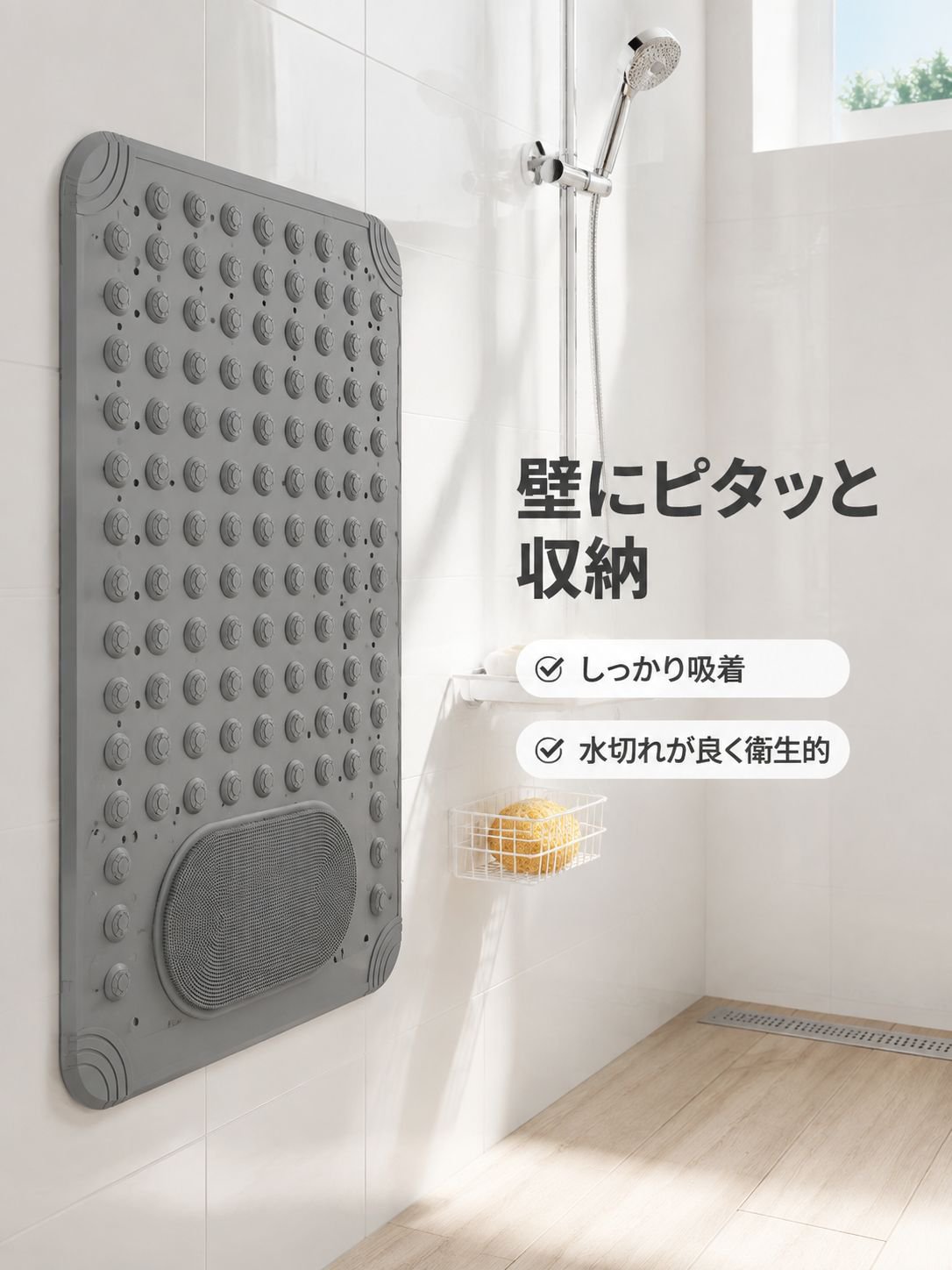 バスルーム用マッサージ滑り止めマット