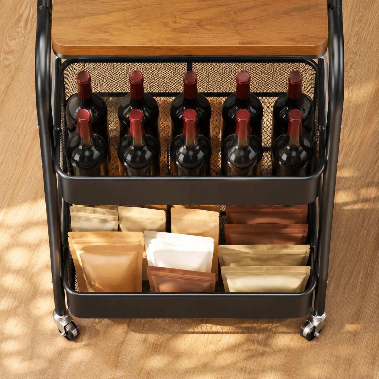 Organizador de snacks portátil con estilo retro