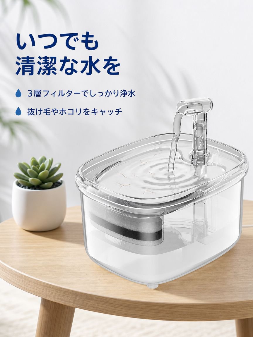 スマートペット自動循環給水器