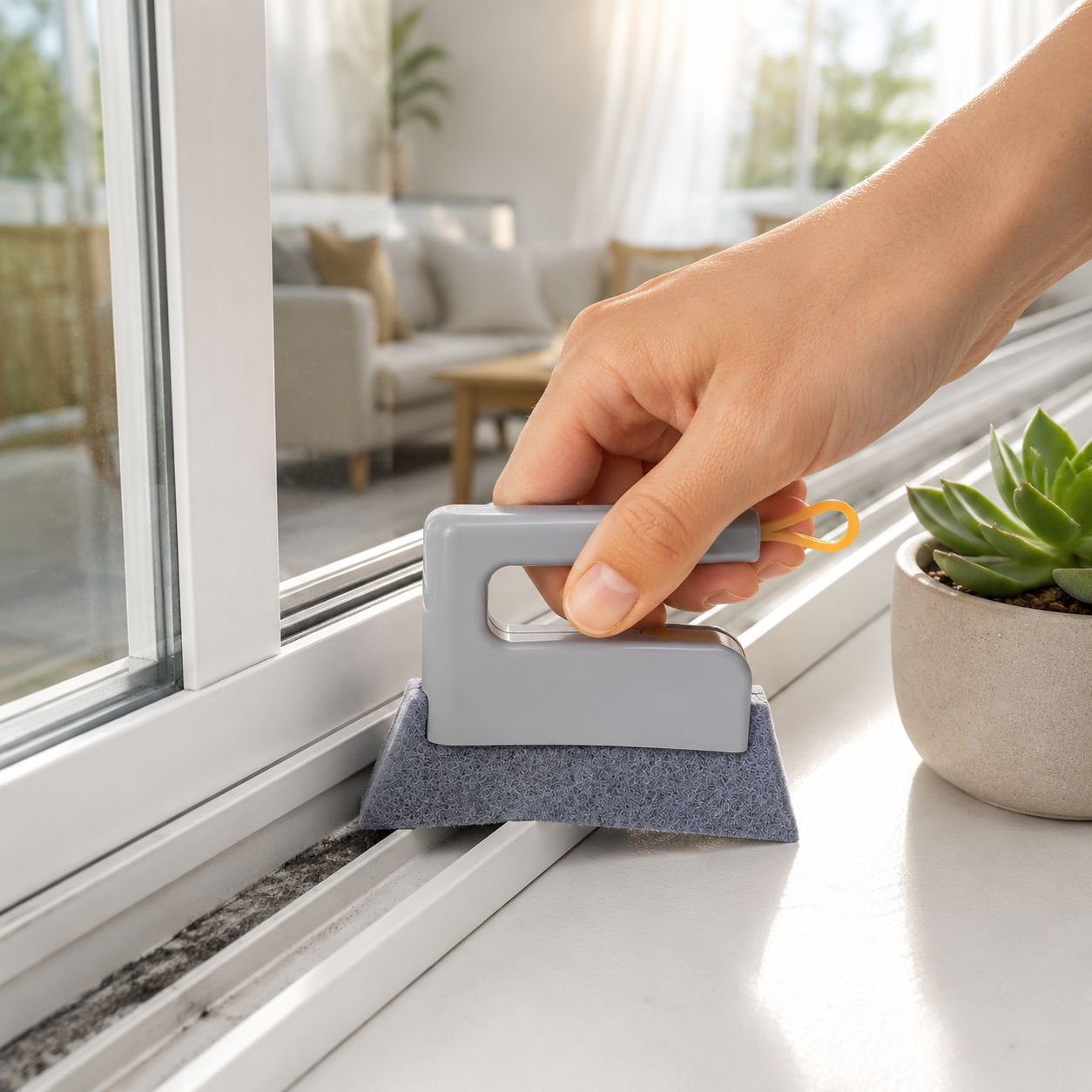 Ultra-Strong Crevice Cleaning Brush for Deep Household Cleaning