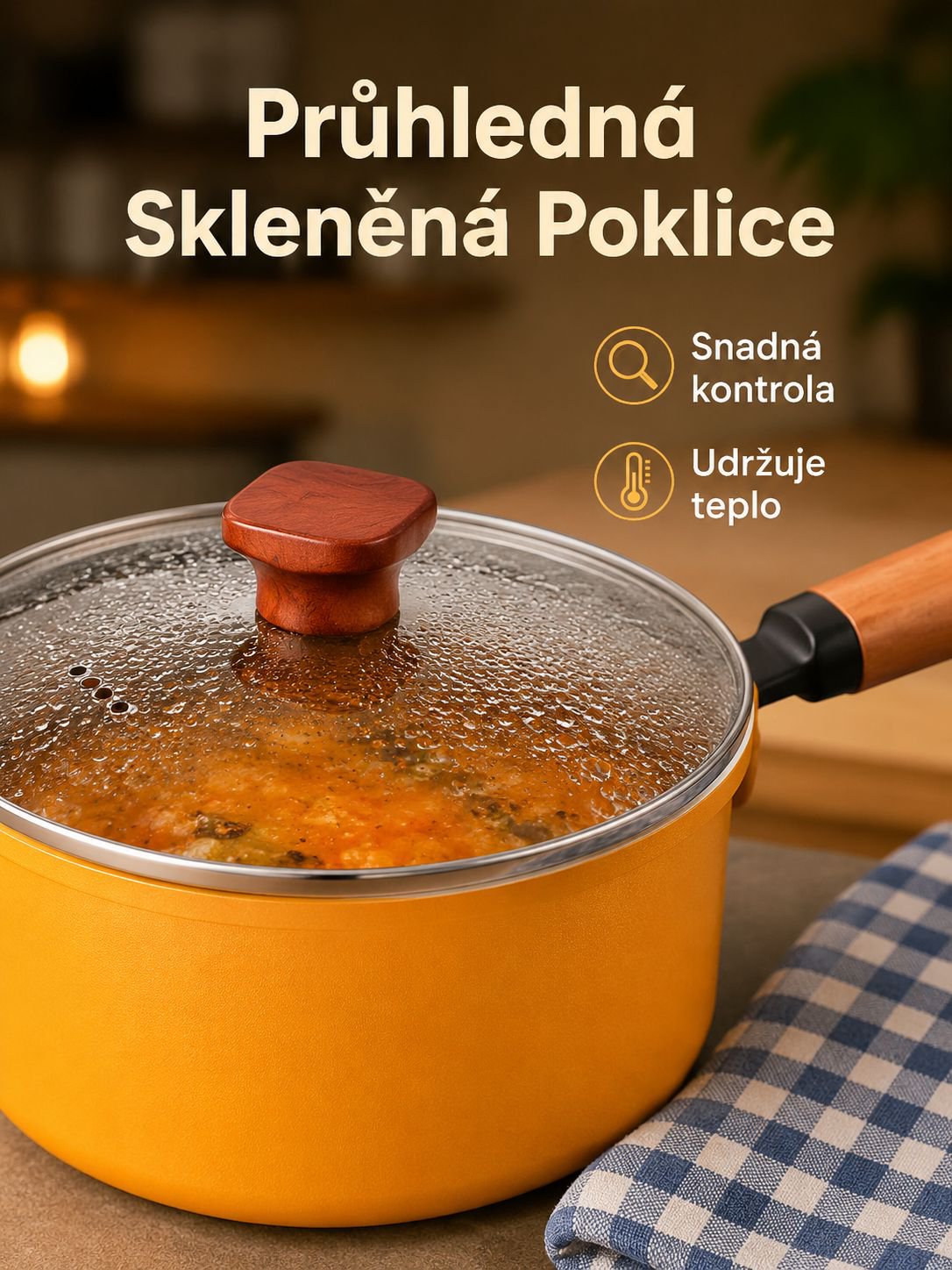 Malý nepřilnavý hrnec pro domácnost
