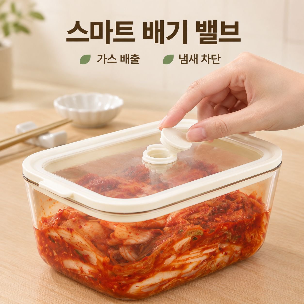 피클 및 김치 전용 유리 용기