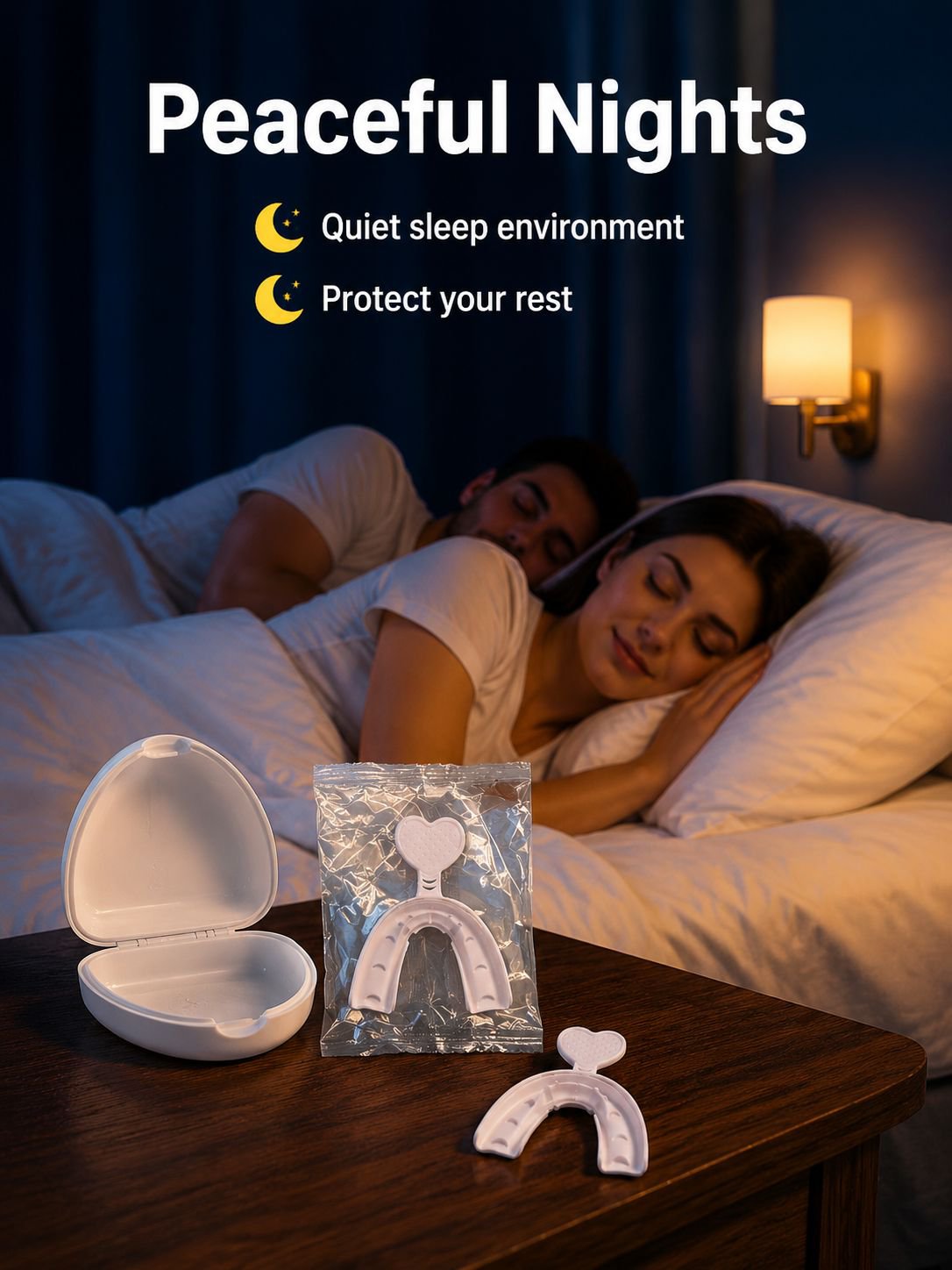 Night guard mouthpiece for bruxism relief