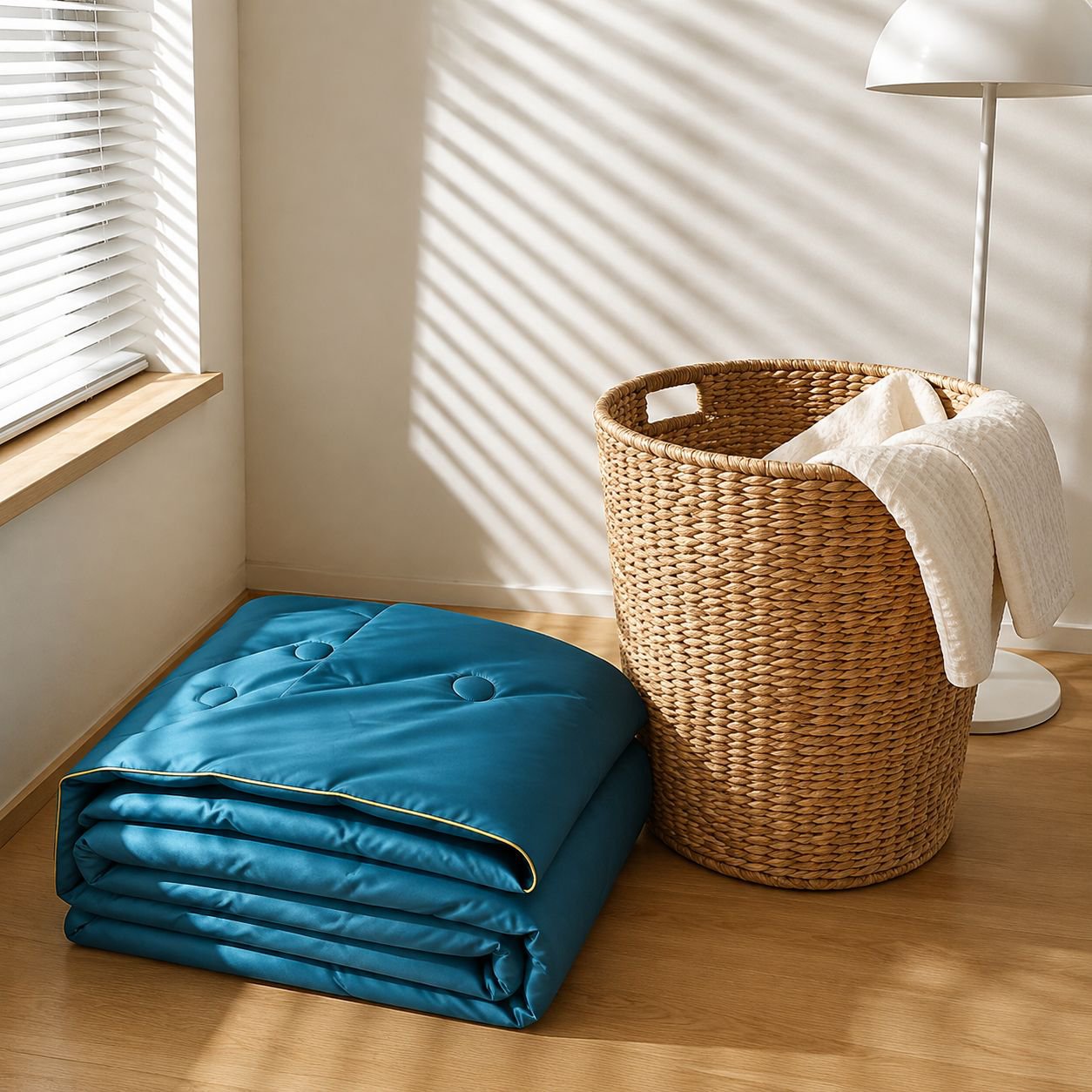 Conjunto de 4 piezas de colcha ligera para verano