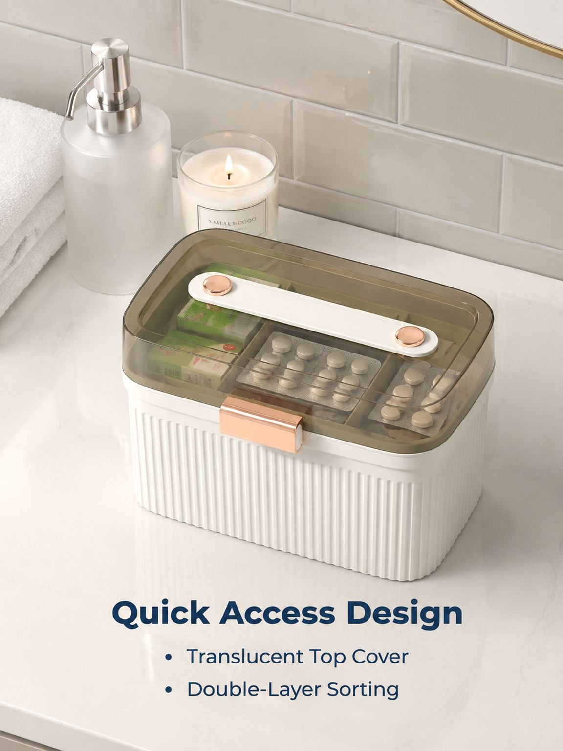 Large Capacity Multi-layer Medicine Box for Home Use