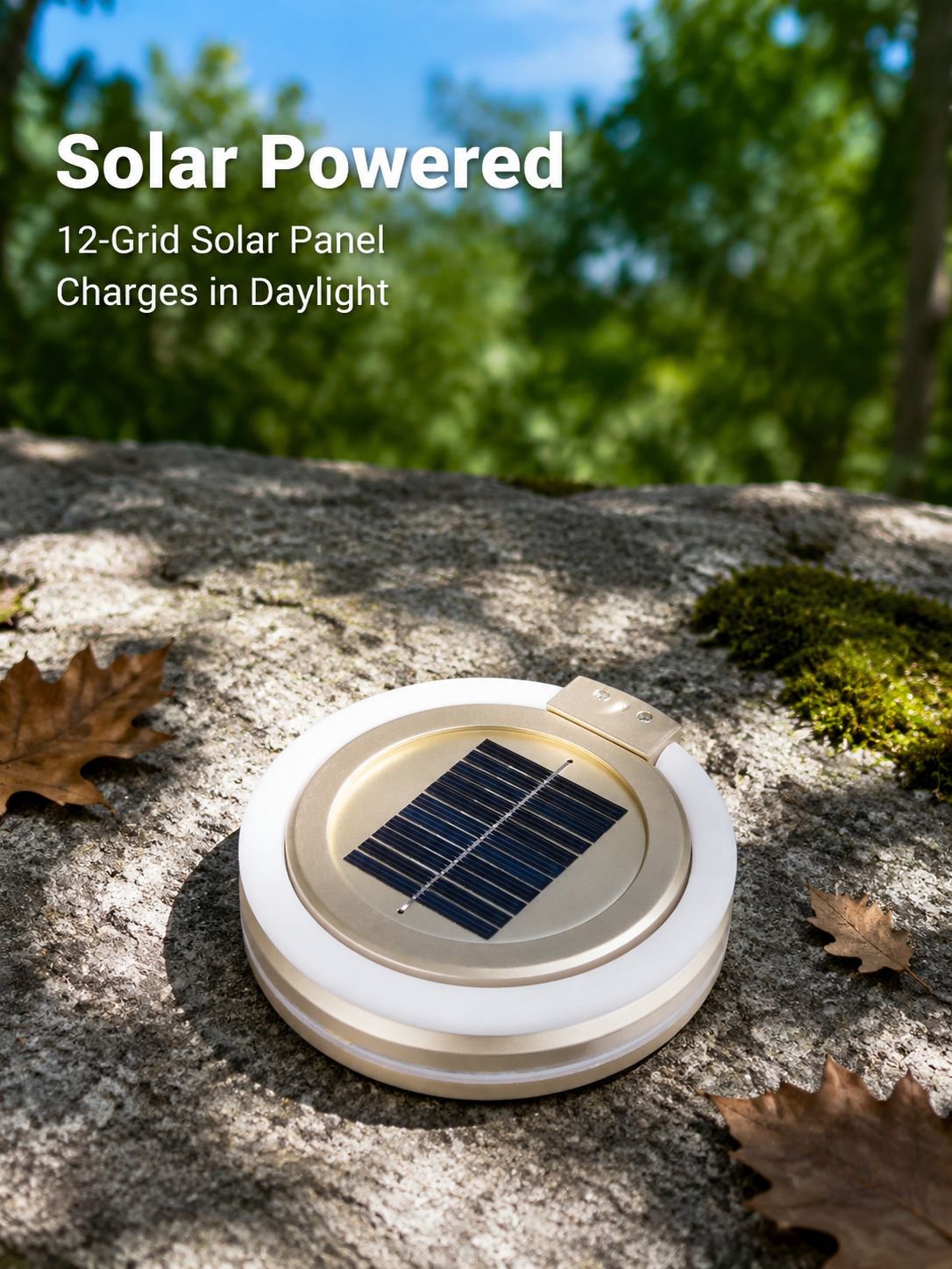 New Special Forces Solar Rechargeable Outdoor Camping Light for Tents, Night Markets, Emergency Ligh
