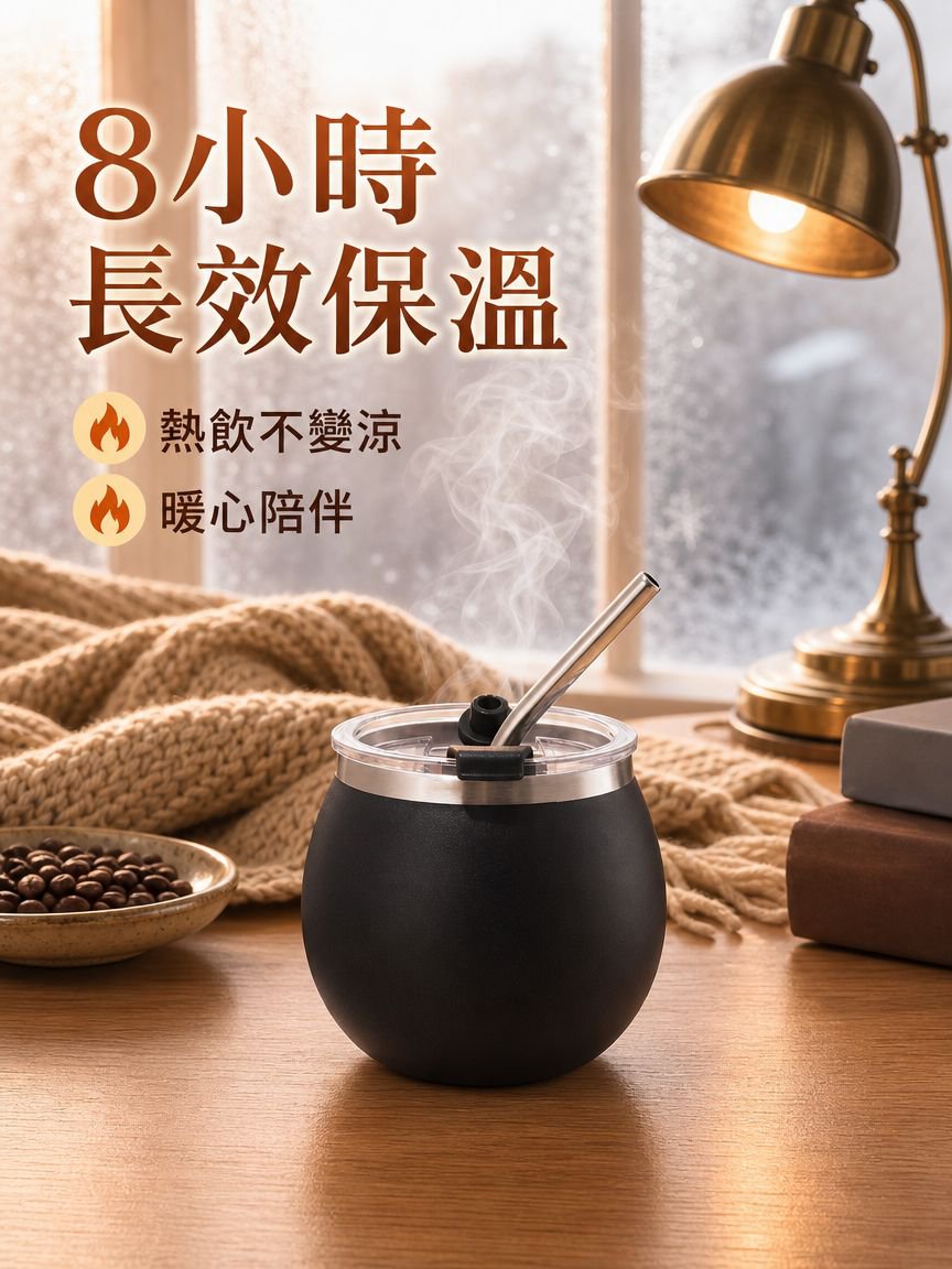 不鏽鋼便攜防摔帶吸管