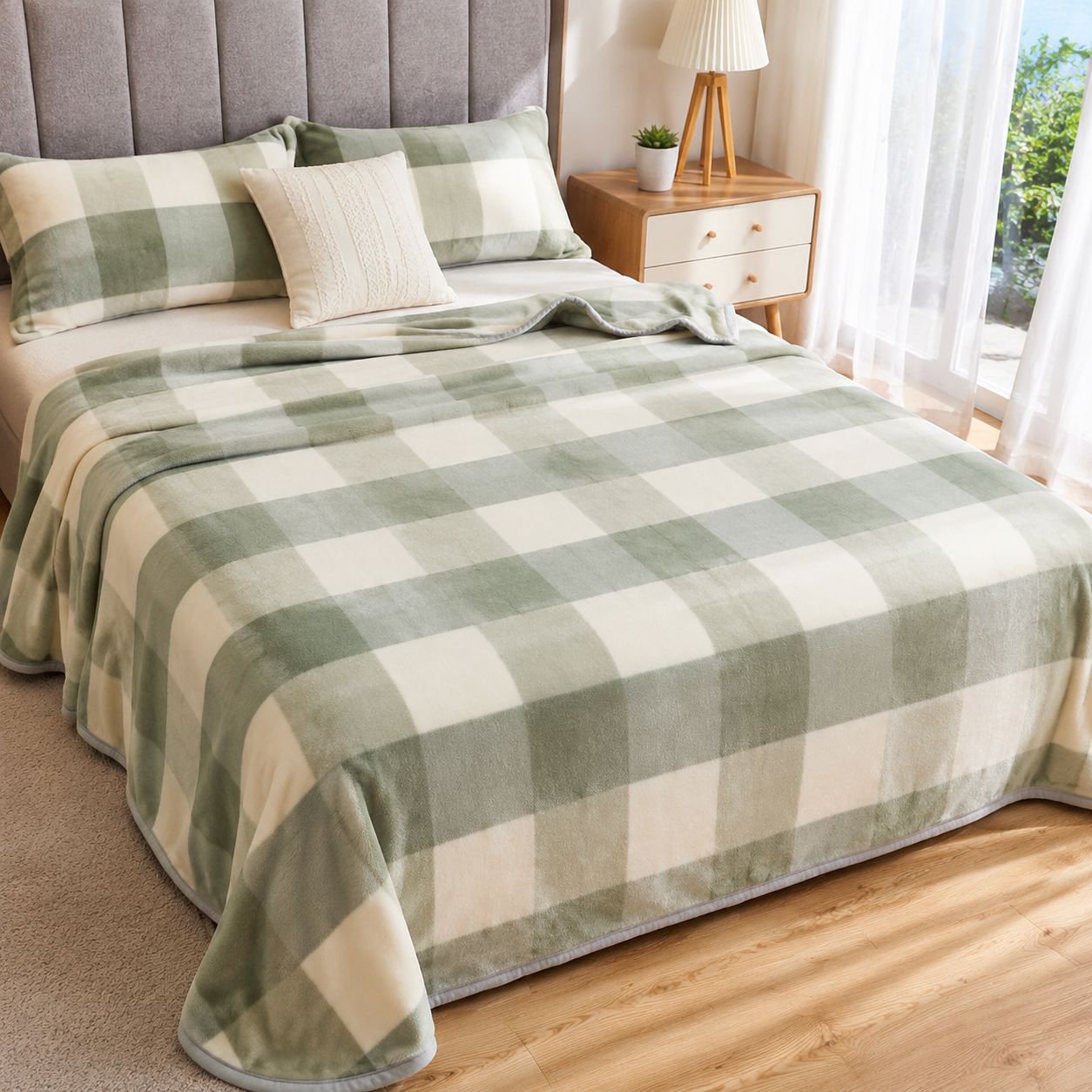 Confort optimal avec une couverture d'hiver en velours