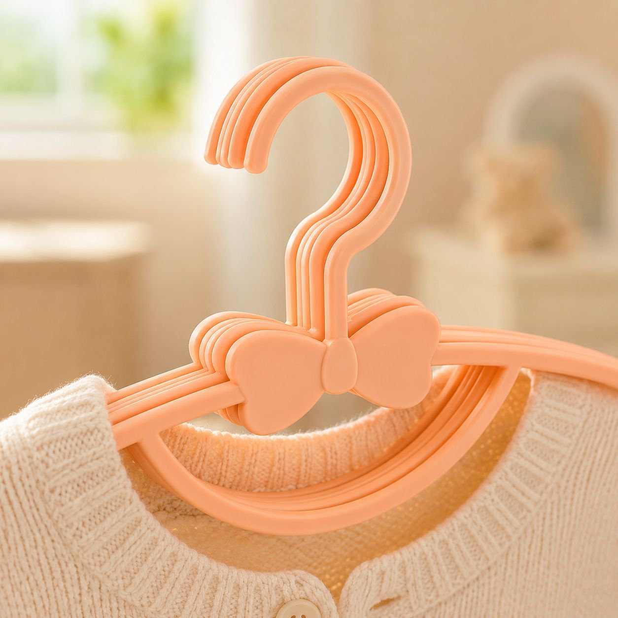 Versatile hanger for newborn and toddler outfits