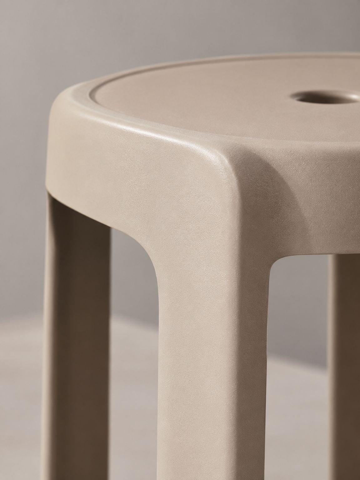Modern dining stool shown in a contemporary home