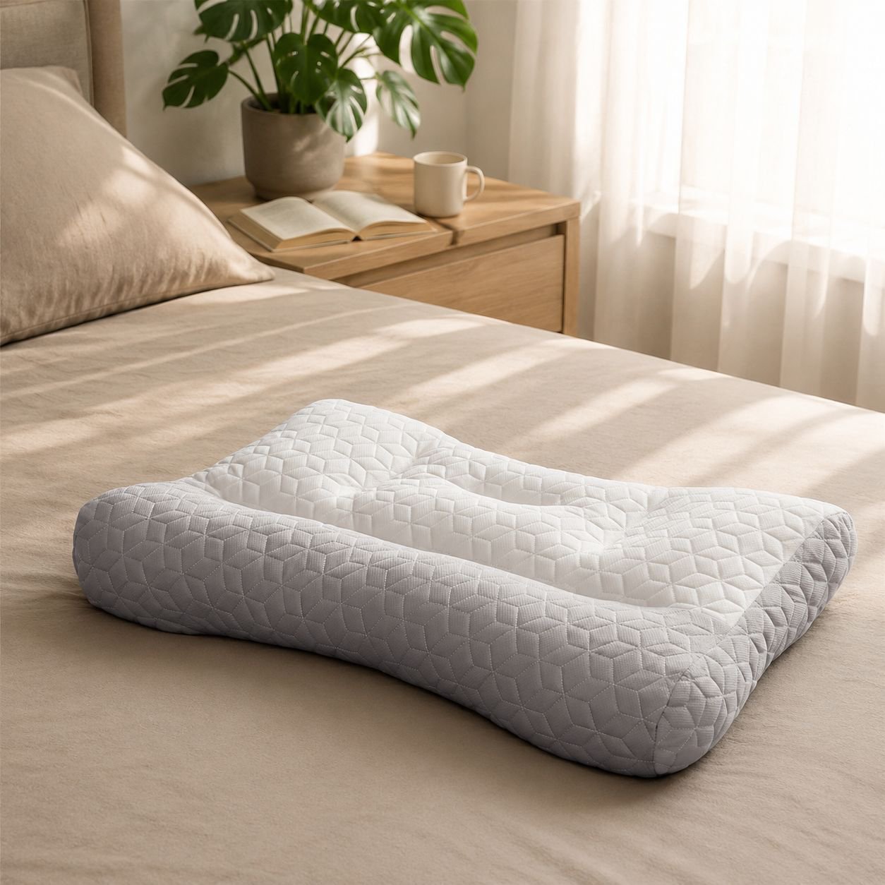 Ergonomic Straight Neck Pillow