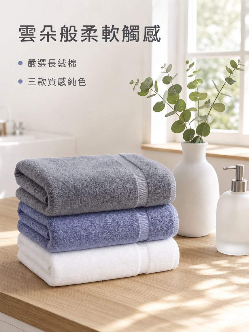 全棉柔軟浴巾