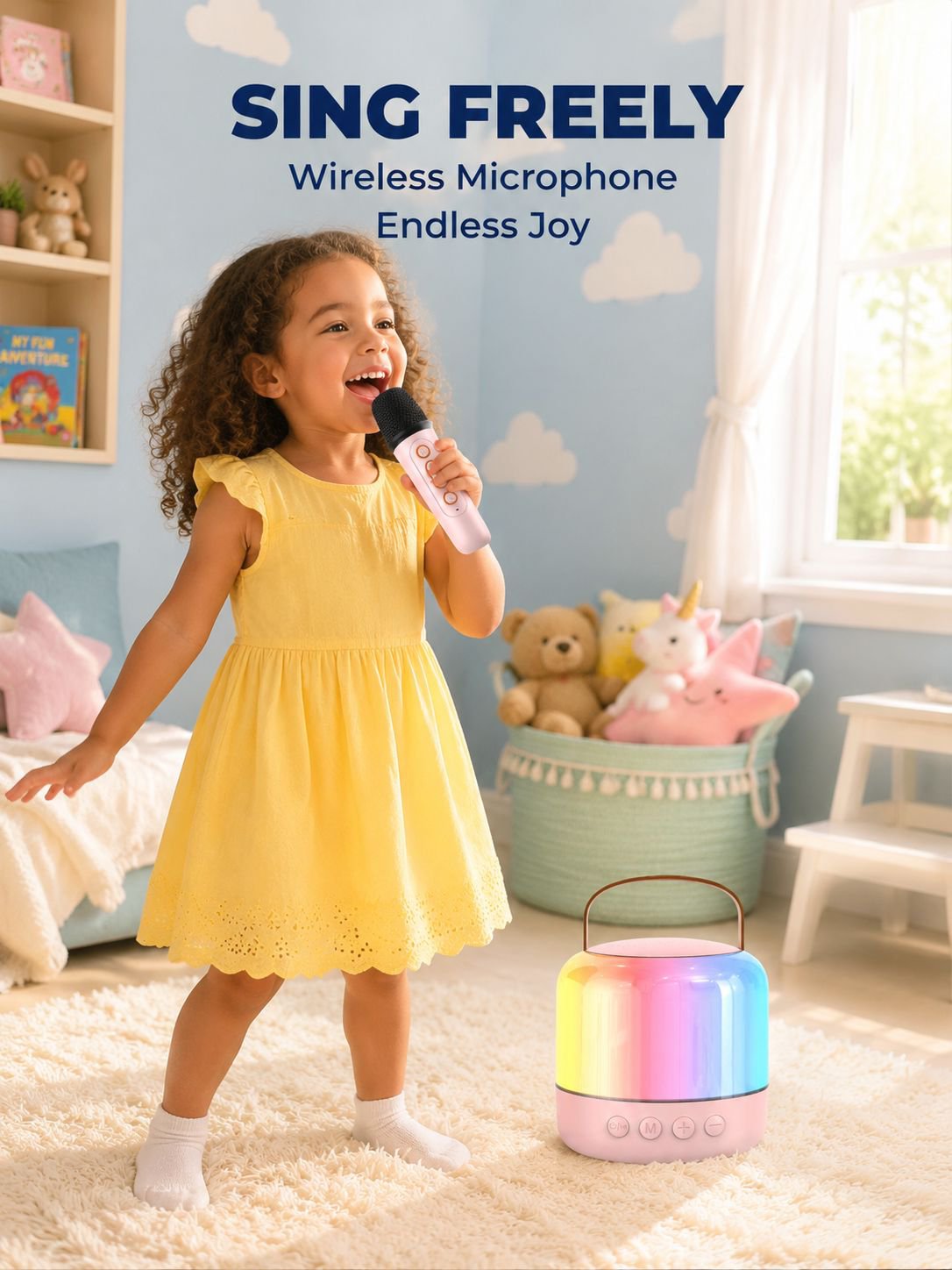 Children's Home KTV Wireless Bluetooth Portable Microphone Speaker