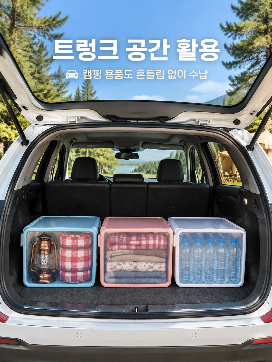 효율적 정리를 위한 대형 수납함