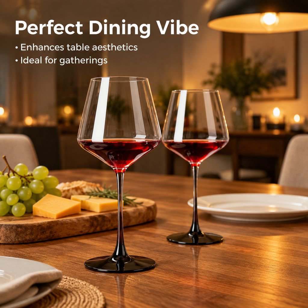 Burgundy Red Wine Glass Large Bowl Goblet Decanter Home Glassware